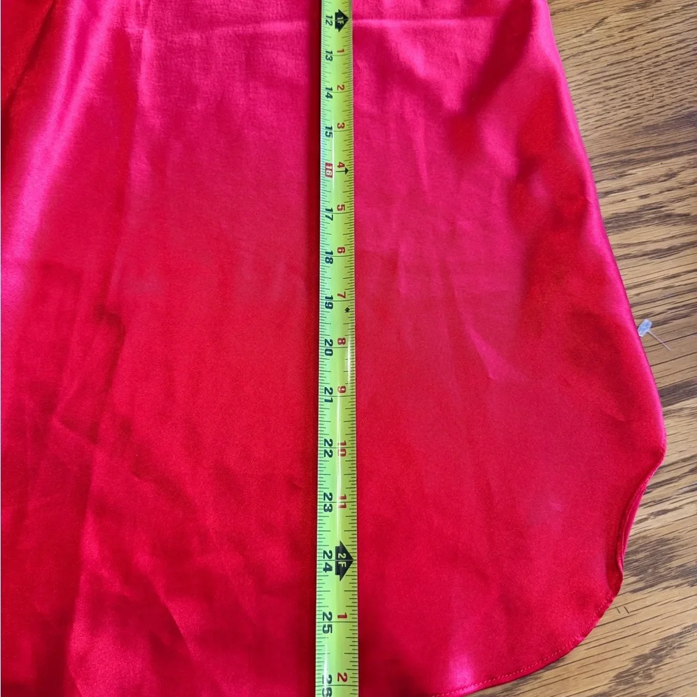 Vintage Inner Most Medium 90s Red lace Satin Chemise Negligee‎ Nightgown sexy